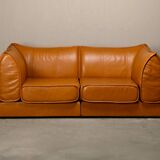 De Sede DS-19 model 'Pagoda' modular Sofa in Cognac Leather