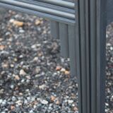 Wooden and jute sideboard