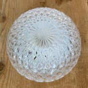 Vintage Glass Wall or Ceiling Light, 1970s