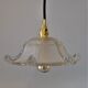 Deux suspensions en verre art deco forme pagode