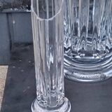 Set of 3 Daum crystal vases model Cythère from the 80s