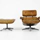 Chair and footstool by Charles & Ray Eames for Herman Miller, 1960s