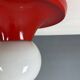 Castiglioni red metal "Light Ball" wall or ceiling lamp for Flos, Italy 1970s