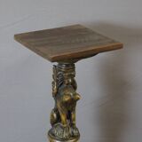 Presentation column with a carved Sphinx decoration from around 1900.