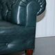 Sofa Chesterfield cuir restauré victorien 1890 Cornelius V Smith à ressorts
