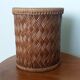 Panier cylindrique haut en osier, cache-pot ou corbeille à papier