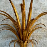 Pair of pineapple wall lights, in the style of Maison Charles / Jansen, 1960s, Hollywood Regency.