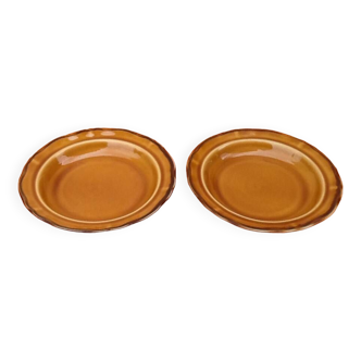 2 polylobed soup plates In the Haute-de-Provence earthenware style