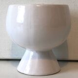 White ceramic footed bowl