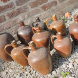 Set of 9 Old Sandstone Amphora Jars