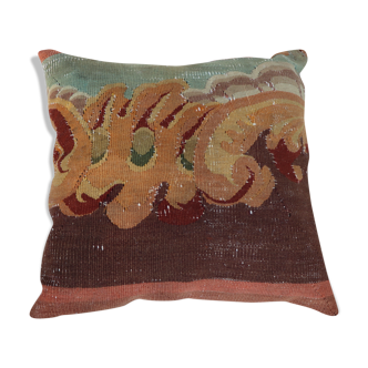 Aubusson 19th Castle Cushion