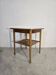 70s Hardwood Coffee Table with Slatted Shelf