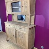 Buffet cupboard in oak brut art deco 1940-50
