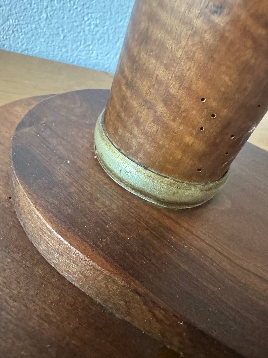 Art Deco wooden pedestal table