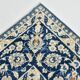Tapis Persan Vintage Tissé Main, Motif Floral, Laine Beige & Bleu,301x414Cm