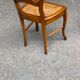 4 chaises à manger cannées Louis Philippe bois massif