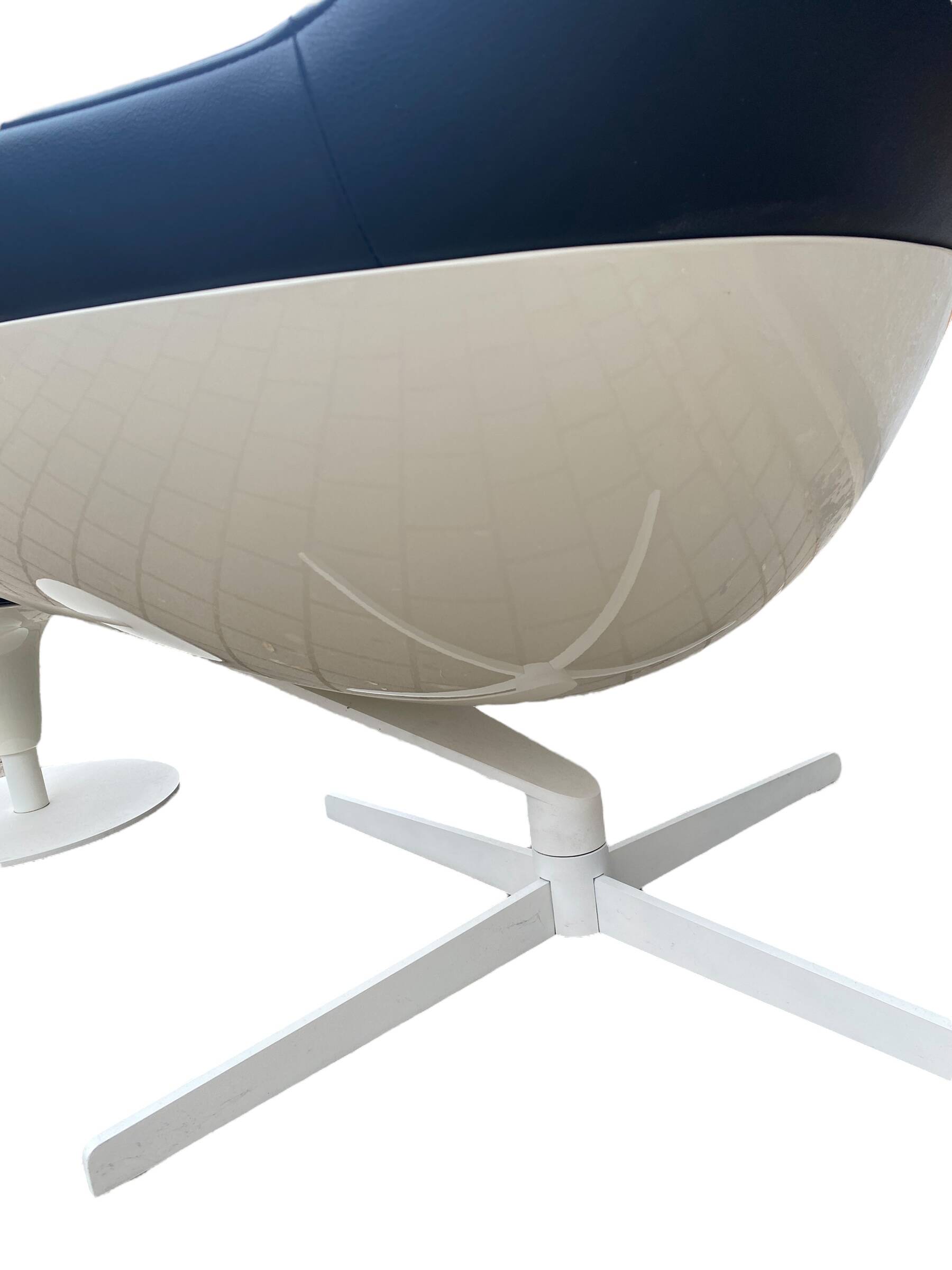 Auckland lounge chair and ottoman by Jean Marie Massaud for Cassina
