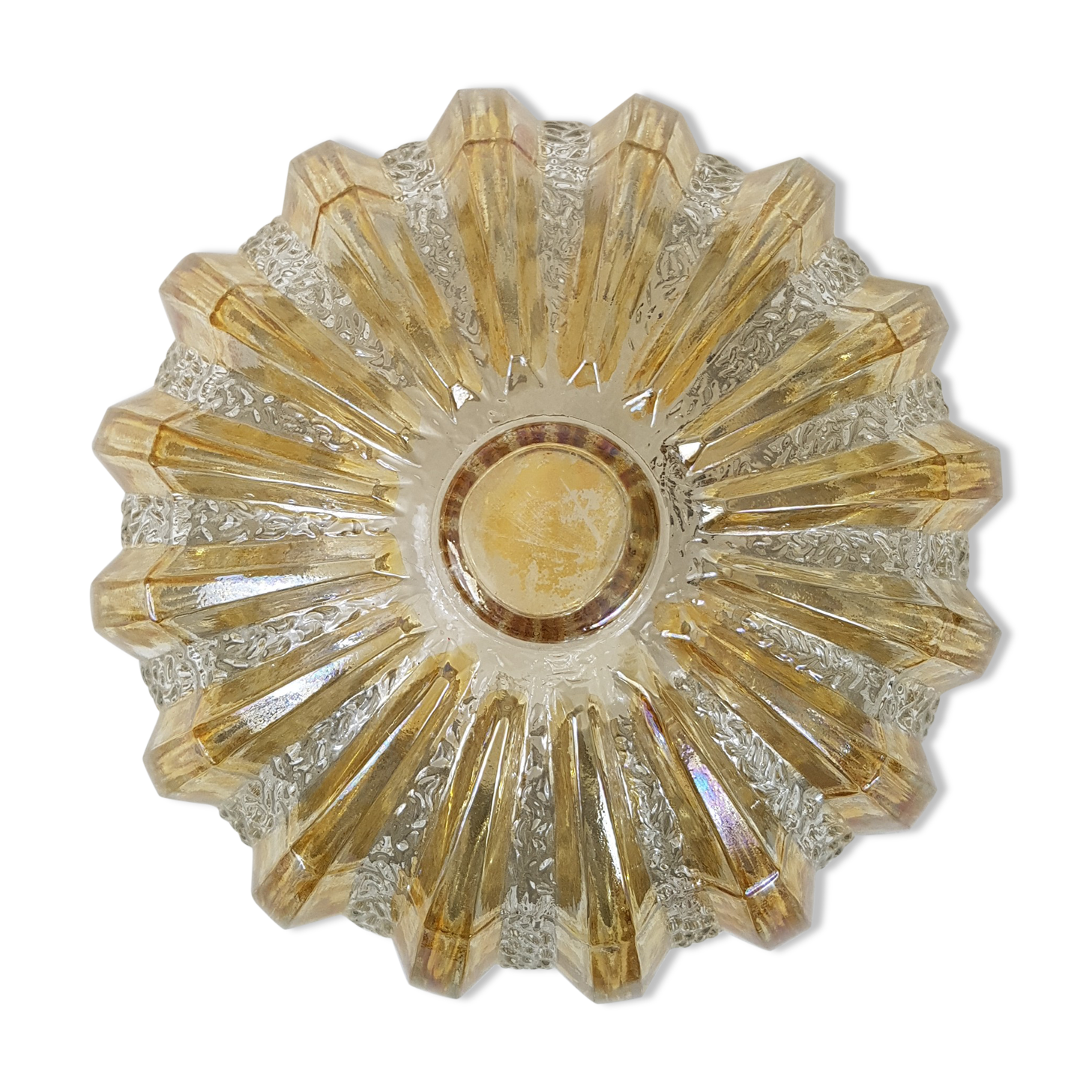 Glass globe ceiling light