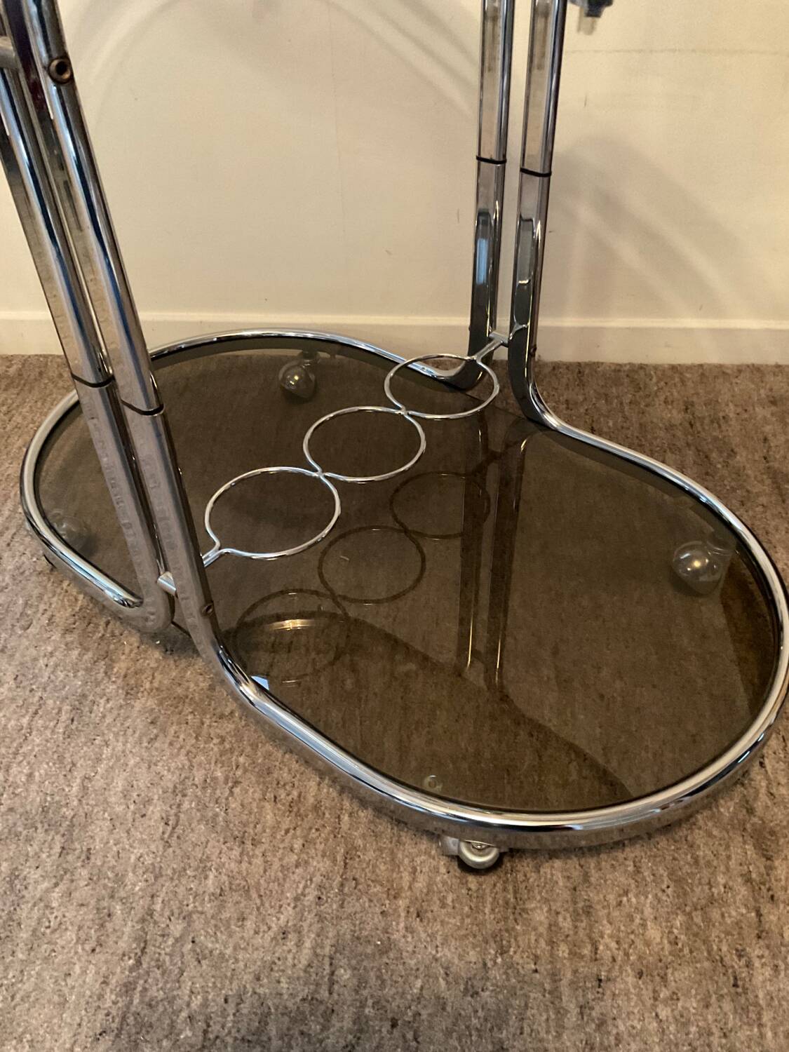 70s bar trolley on wheels