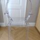 Fauteuil Kartell " Louis Ghost " Cristal design Philippe Starck
