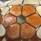 Mother-of-pearl shell pendant light Floral decor