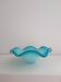 Vide poche en verre turquoise vintage