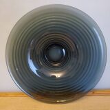 Art Deco smoky glass cut