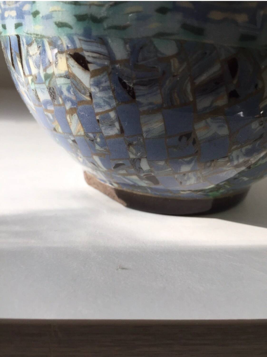 Gerbino vallauris mixed-earth vase