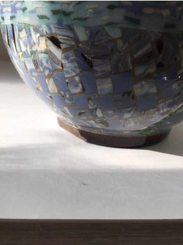 Vase gerbino vallauris terre mêlée