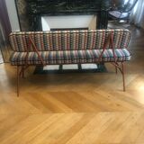 Mambo Unilimited printed velvet bench