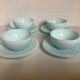 8 old Art Deco style mint cups