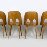 Wooden chairs by oswald haerdtl for ton (thonet), 1960s, set of 4