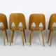 Wooden chairs by oswald haerdtl for ton (thonet), 1960s, set of 4