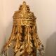 Vintage Wall Lamps Brass Crystal - Hollywood Regency Mid Century Set of 2