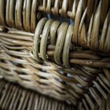 Wicker suitcase