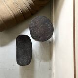 stool / African handcrafted side table in raw wood