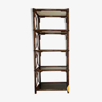 Etagere bambou rotin