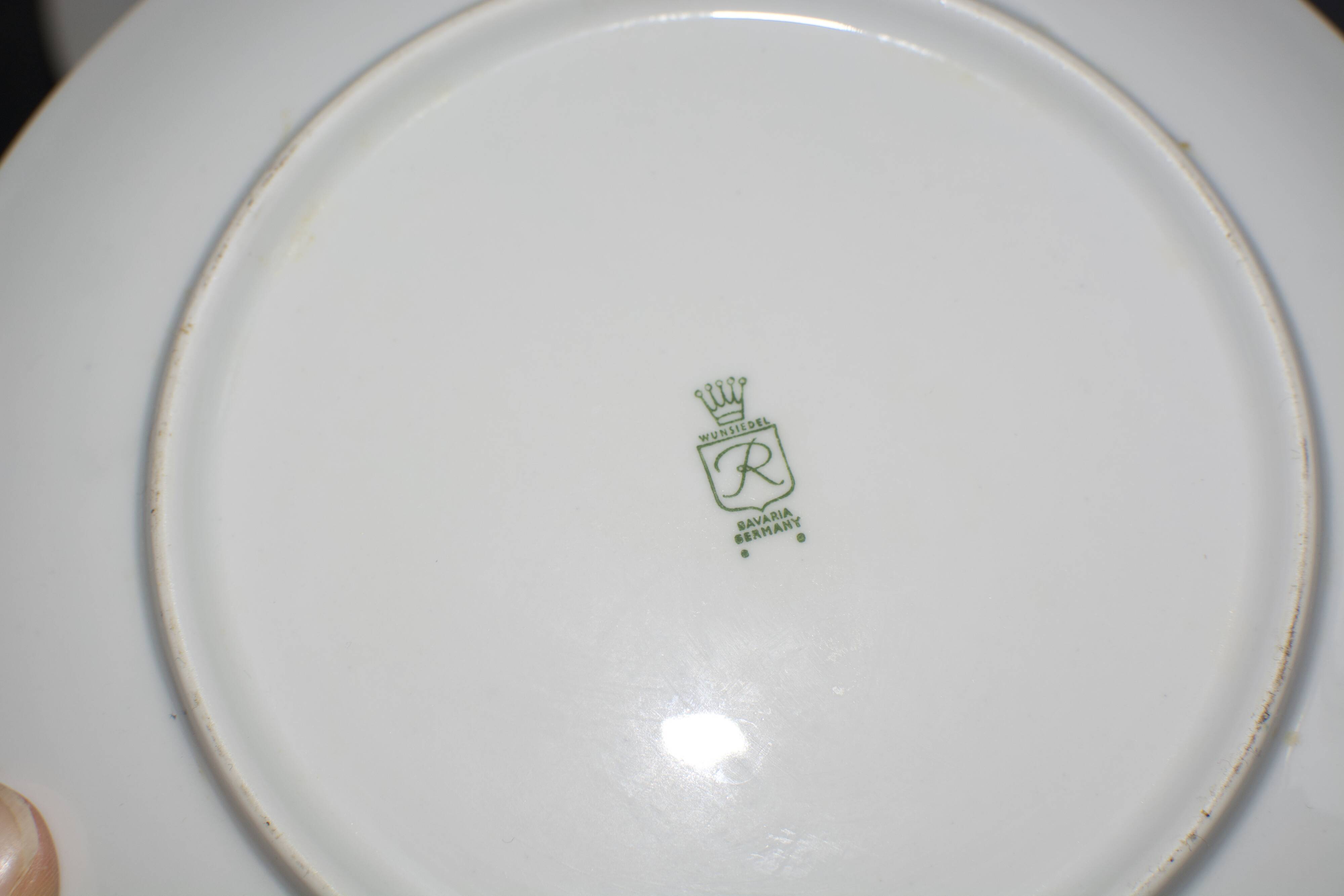 6 assiettes en porcelaine vintage a fleurs Bavaria