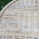 Rattan side table