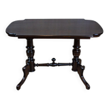 19th Century European Eclectic Walnut Living Room Table in Black, 1890s