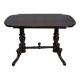 19th Century European Eclectic Walnut Living Room Table in Black, 1890s