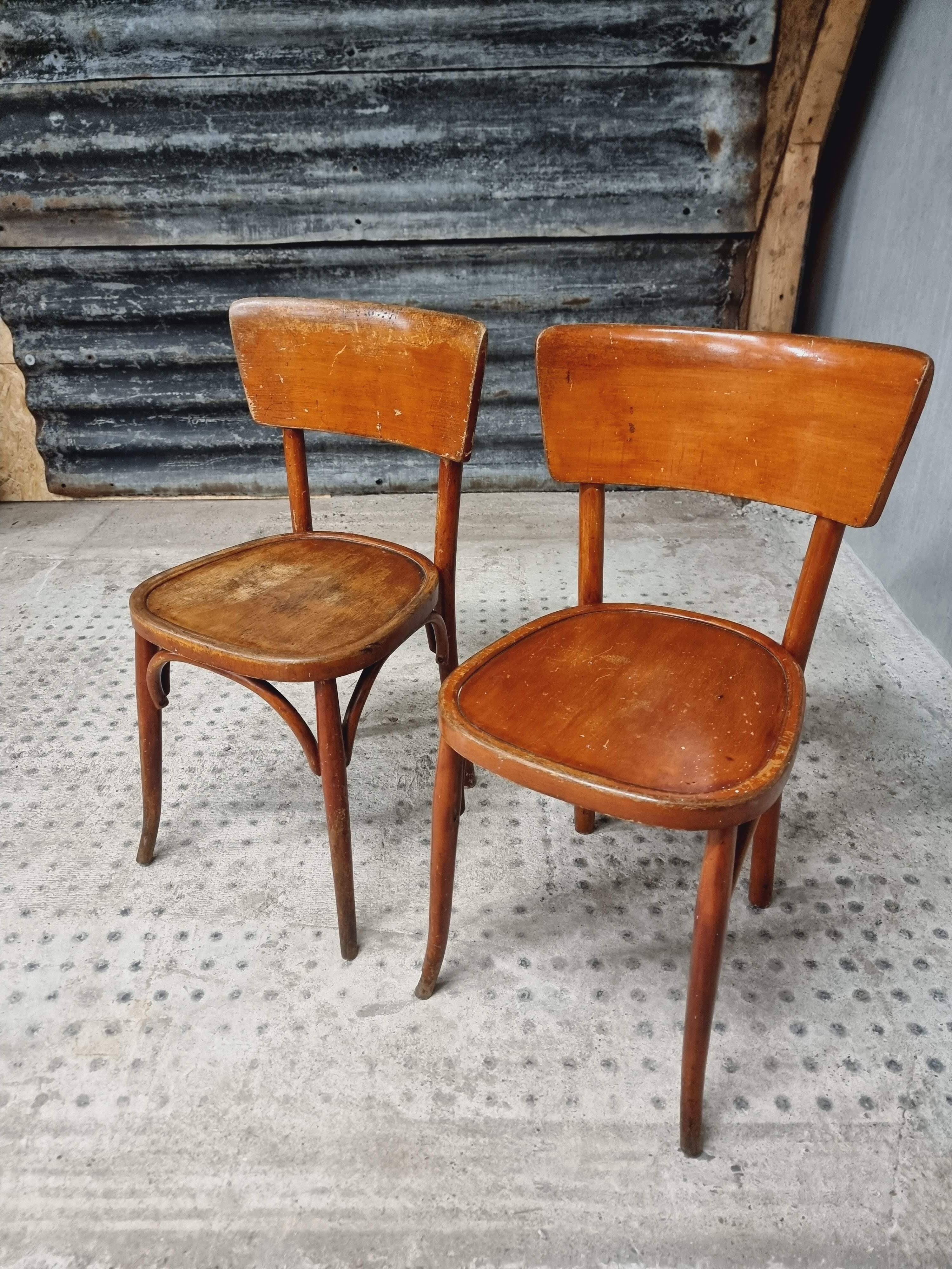 Old French cafe chairs set of 4 pcs
