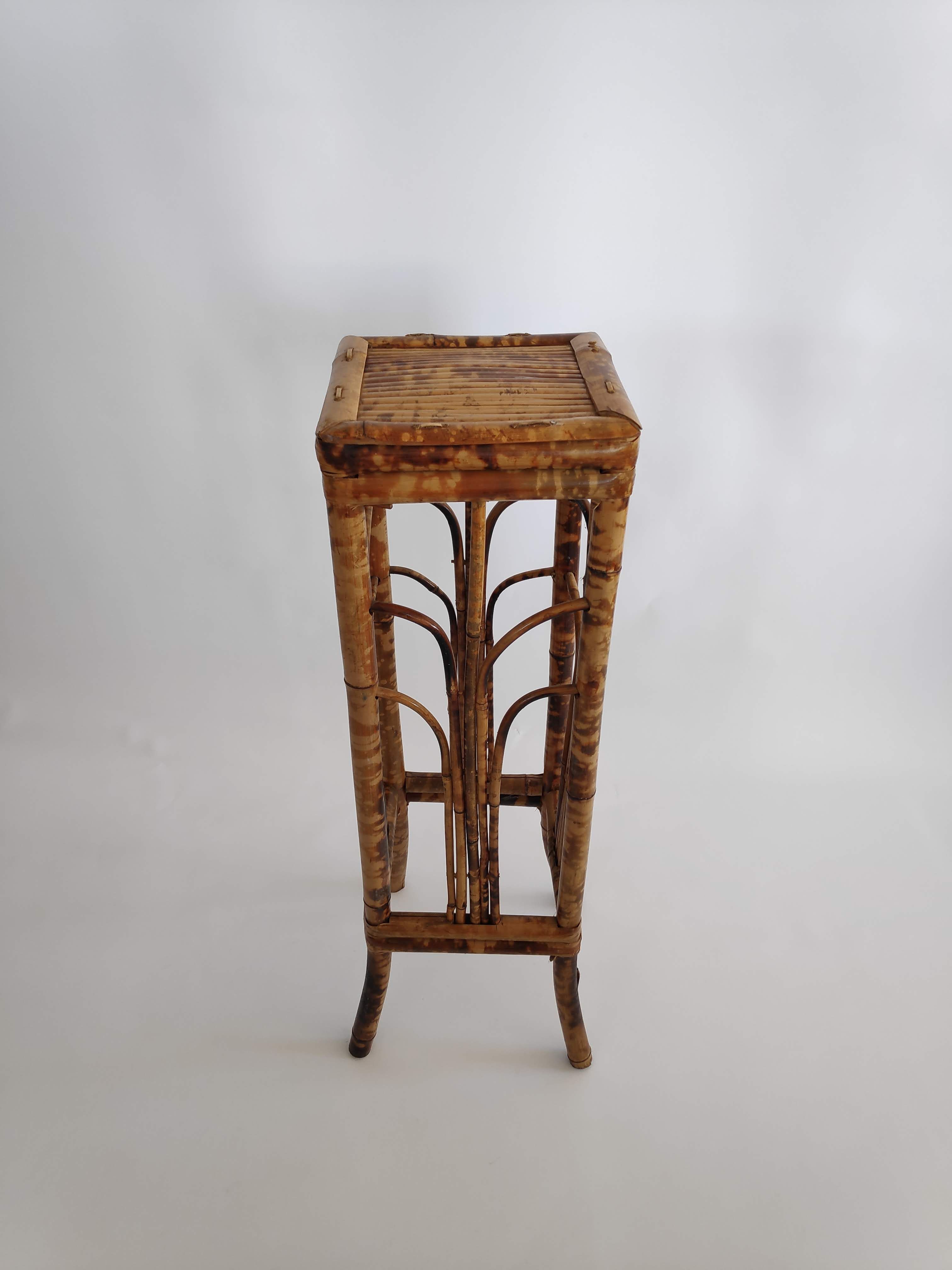 Bamboo plant holder from the years 60