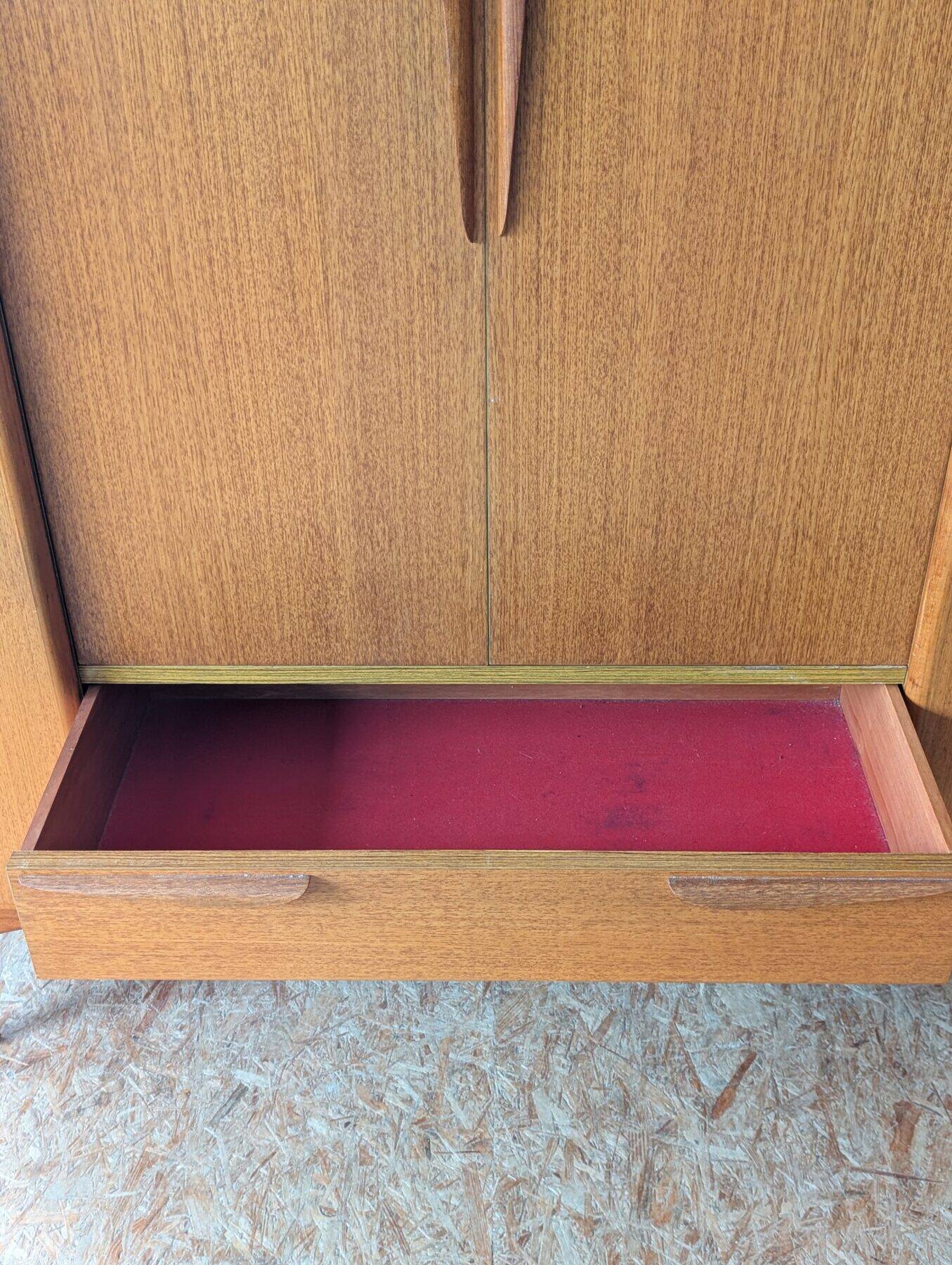 Teak wardrobe Tricoire & Vecchione 1960s