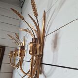 Sconces to ears of wheat and golden foliage