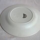 8 dinner plates with vintage Louvois model Nouvelles Galeries dish