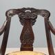 Restoration style walnut armchair from the 19th century