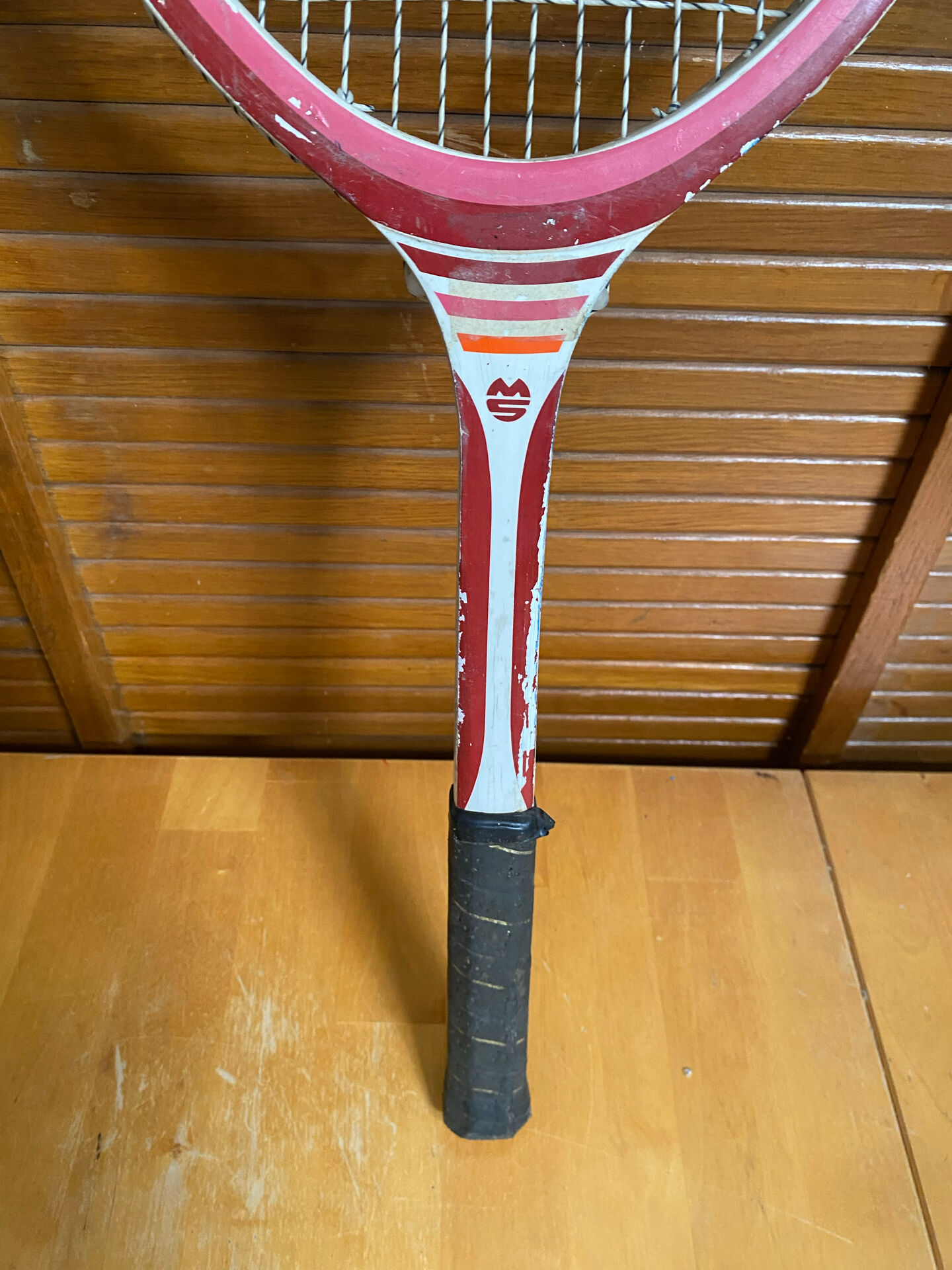 Vintage MS Marco School Tennis Racket 2 Wood Sports