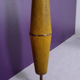 Totem floor lamp from the 60s in yellow granite methacrylate.