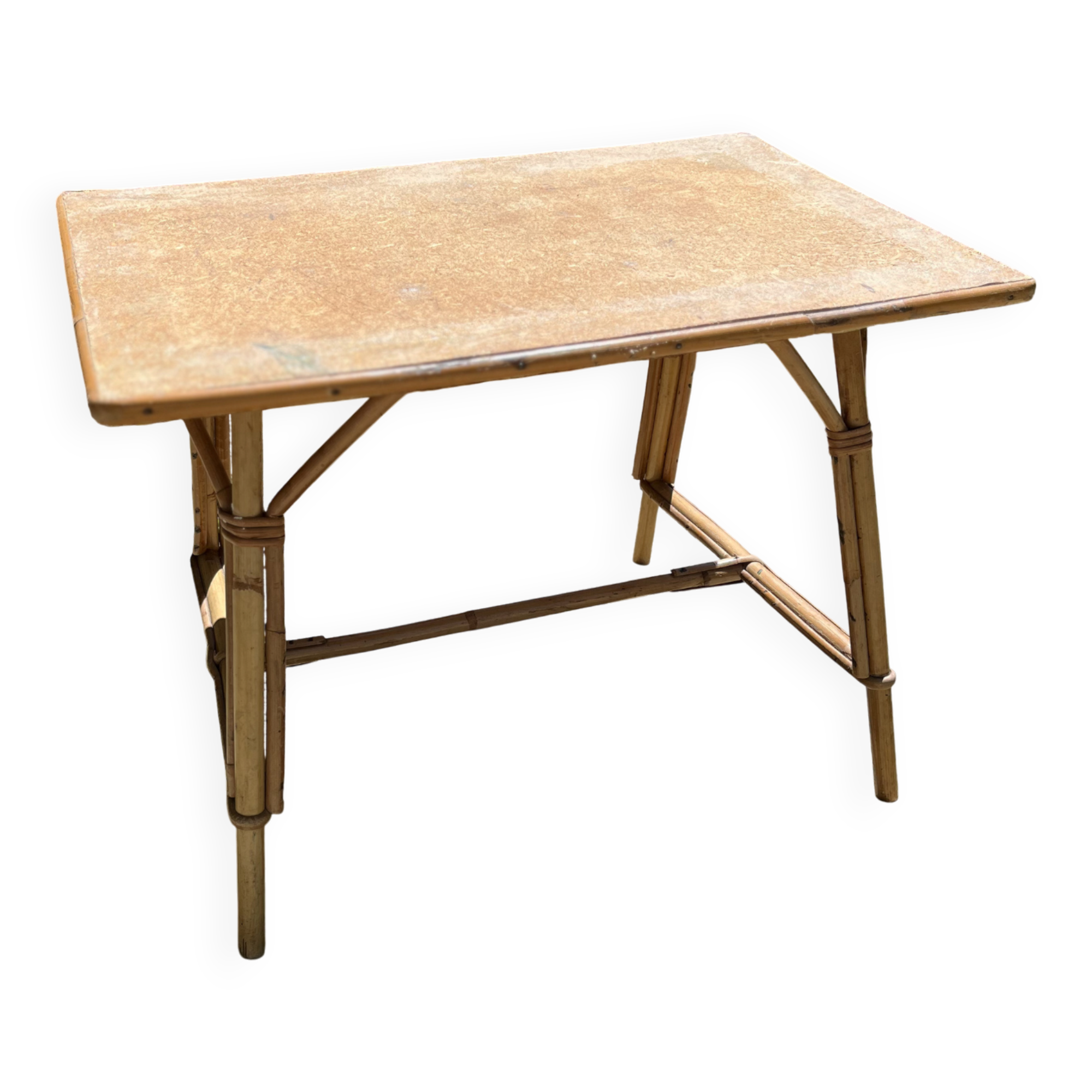 Small coffee table in rattan